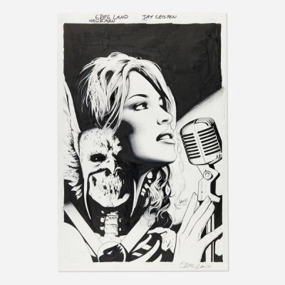 Greg Land And Jay Leisten | Hawkman #9 Cover Original Art (D.C. Comics, 2002) | Landry Pop Auctions