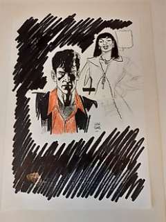 Dylan Dog - Luigi Siniscalchi - illustrazione originale - Loose page - (2005)