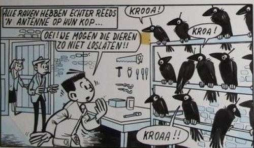 Bob Mau - Originele pagina Pits en Kaliber - De ravenbaron (p.23) - (1961) | Catawiki