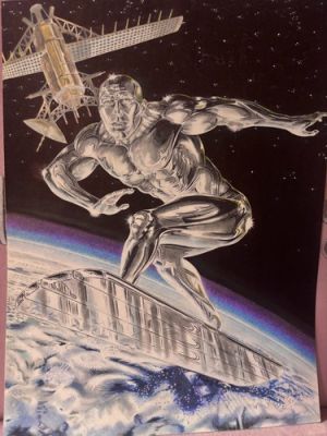 Superman, Silver Surfer, & Batman "Originals" Hand-Drawn Pop Culture Icons 9x12 | eBay US