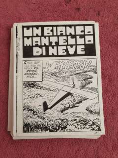 Attualita extra n. 24 - 90x tavole originali "Un bianco mantello di neve" - Loose page - (1985) | Catawiki