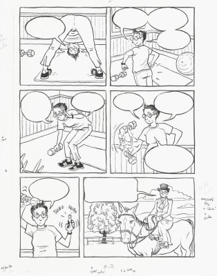 Alison Bechdel | The Secret to Super Human Strength - Pg.2 | Athenaeum Comic Art