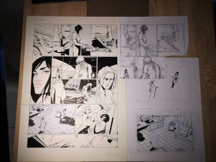 Vandaele, Philippe - Planche originale (p.7) - Alice Matheson T1 - Jour Z + dessins préparatoires + album dédicacé - (2017) | Catawiki