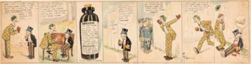 Bud Fisher Mutt and Jeff Daily Comic Strip Original Art, undated (H.C. Fisher, 1910s)....