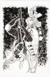 Aaron Kuder Symbiote Spider-Man: Alien Reality #1 Variant Cover Original Art (Marvel, 2020). Spider-Man and -