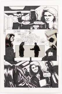 Brian Michael Bendis - A.K.A. Goldfish Unpublished Story Page 41 Original Art (c. 1990s). Known for his writing and -