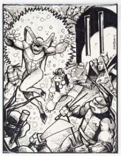 Kevin Eastman Teenage Mutant Ninja Turtles #8 Cover Preliminary Original Art (Mirage, 1986).... | Heritage