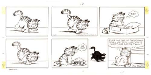 Jim Davis | Garfield Sunday Comic Strip Original Art dated 3-25-79 (United Feature Syndicate, 1979). | Heritage