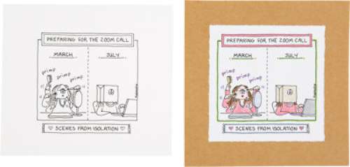 Guisewite, Cathy | Cathy Guisewite Scenes from Isolation Page 51 Single Panel Comic Illustration Original Art (Andrews McMeel Publish... | Heritage