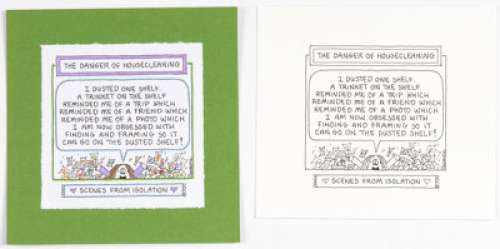 Guisewite, Cathy | Cathy Guisewite Scenes from Isolation Page 88 Single Panel Comic Illustration Original Art (Andrews McMeel Publish... (Total: 2 Original Art) | Heritage