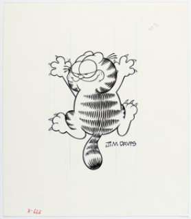 Jim Davis - Garfield Claws Out Illustration Original Art (1982). | Heritage