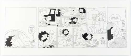 Rick Kirkman and Jerry Scott - Baby Blues Sunday Comic Strip Original Art dated 8-20-06 (King Features Syndicate, 2006).