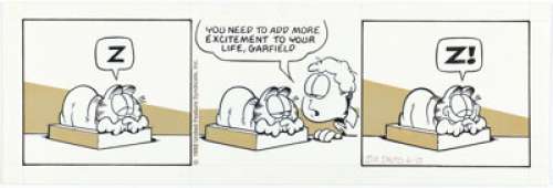 Jim Davis Garfield Daily Comic Strip Original Art dated 6-10-92 (United Feature Syndicate, 1992). | Heritage