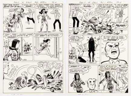 Harry Lucey and Rudy Lapick Archie’s Pals ’n’ Gals #51 Story Pages 4-5 Original Art (Archie, 1969). (Total: 2 Original Art) | Heritage