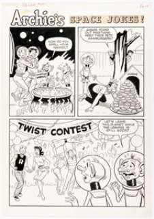 Bob White (attributed) Archie’s Pals ’n’ Gals #22 Complete 1-Page Story Original Art (Archie, 1962). | Heritage