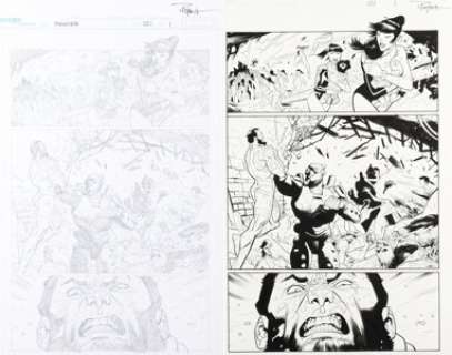 Ryan Ottley and Cliff Rathburn Invincible #121 Story Page 1 Original Art group of 2 (Image/Skyward, 2015). (Total: 2 Original Art) | Heritage