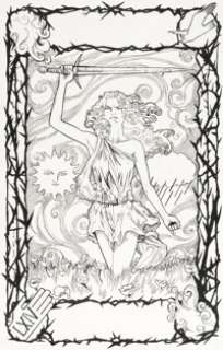 Max Fiumara Nightjar #1 Variant Cover Original Art (Avatar Press, 2004).