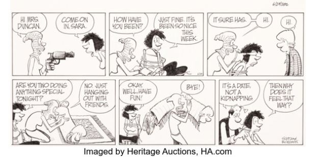 Jerry Scott and Jim Borgman Zits Sunday Comic Strip Original Art dated 6-24-12 (King Features Syndicate, 2012). | Heritage