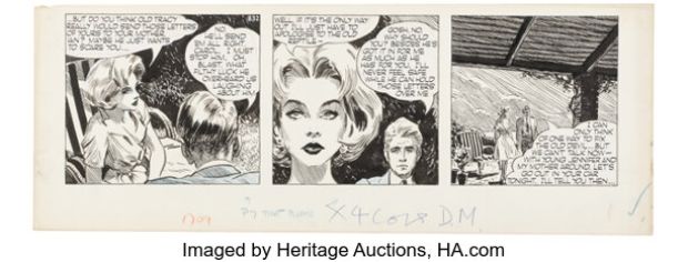 David Wright Carol Day #832 Daily Comic Strip Original Art (London Daily Mail, 1959). | Heritage