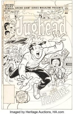 Rex Lindsey Archie Giant Series Magazine #590 Jughead Cover Original Art (Archie, 1988). | Heritage