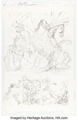 John McCrea Demon Annual #2 Hitman First Appearance Issue Story Page 53 Original Art (DC, 1993). (Total: 2 Original Art)