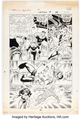 John Byrne and Joe Sinnott Fantastic Four Annual #19 Story Page 22 Original Art (Marvel, 1985). | Heritage