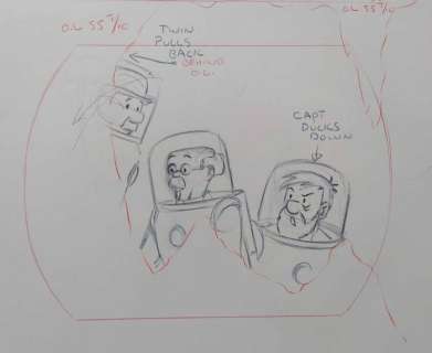 Tintin - 17x Original drawings - Captain, Tournesol and Dupont - On a marché sur la lune - (1960’s) | Catawiki