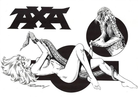 Axa and the Serpent | Corner4art