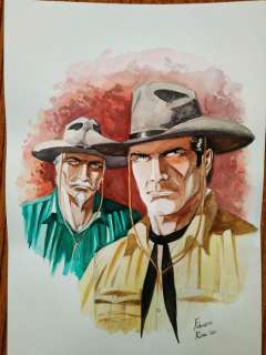 Tex - illustrazione originale di Fabrizio Russo - Loose page