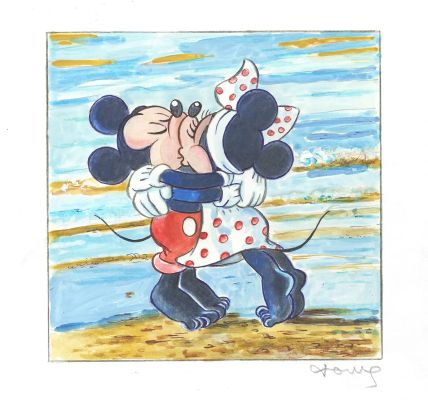 Mickey & Minnie – Summer Love Kiss | Corner4art