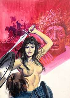 Angelica n. 46 - Pino Dangelico - original cover "La setta del diavolo" - Loose page - (1972) | Catawiki