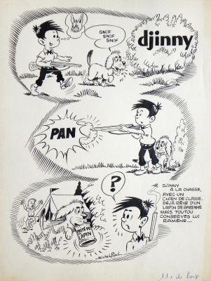 » Lapin » – Michel-Paul Giroud | « Djinny » – Planche Originale | Zic et Bul