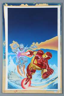 IRON MAN SUPER THRILLER: STEEL TERROR (1996) - Mike Zeck and Phil Zimelman Hand-Painted Cover Artwork | Propstore