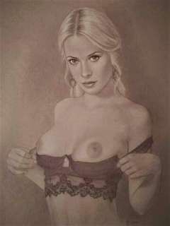 Pin Up - Juliana Bari - original "Black Lace" 35x50 cm - Loose page - (2020) | Catawiki