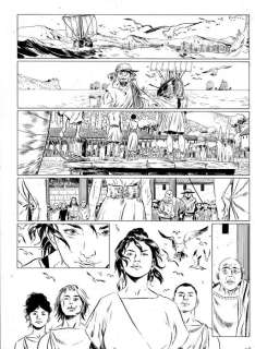 F. Trifogli - original page "Le feu de Thesee" - Loose page | Catawiki