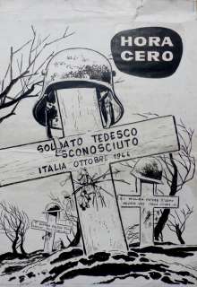 Hugo Pratt (1927-1995) - Ernie Pike, Hora Cero n°8, couverture, 1959