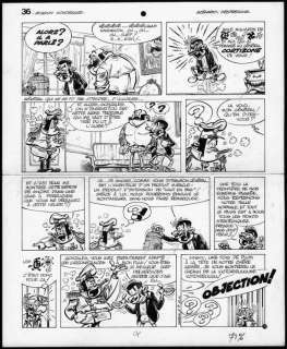 Seron, Pierre - Originele pagina - Les petits hommes T.2 - Des petits hommes aux Brontoxique - (1971) | Catawiki