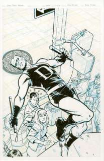 Paolo Rivera - daredevil cover gwen stacy variant cover issue 18 page variant cover