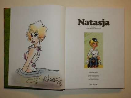 Walthéry - Natasja Integrale deel 1 - Met originele kleurentekening + ex-libris - Hardcover - First edition - (2018) | Catawiki
