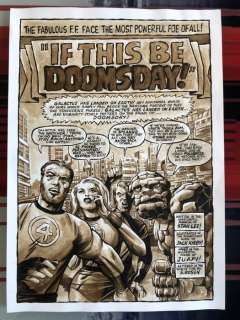 Original Coffee Painting - FANTASTIC FOUR (Jack Kirby pencils) - Original Art (2020) | Catawiki