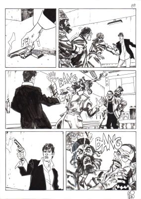 Angelo Stano | Dylan Dog n.258 La furia dell’Upyr p.89 | Tavole Originali