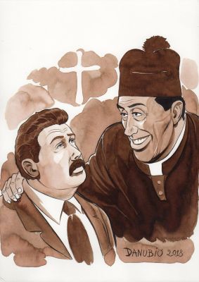 Giacomo Danubio | Don Camillo e Guareschi | Tavole Originali