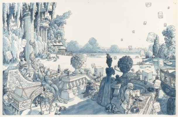 Dominique Bertail | Illustration pour Arts Magazine | Galerie 9ème Art