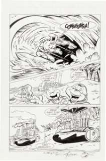 Ken Mitchroney And Dan Berger | Teenage Mutant Ninja Turtles Adventures #16 Story Page 7 Original Art (Archie, 1991)... | Heritage