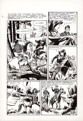 Leone Frollo | La Vedova Nera Episodio n.4 p.6 | Tavole Originali