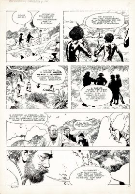 Attilio Micheluzzi | Gli ammutinati del Bounty p.45 | Tavole Originali