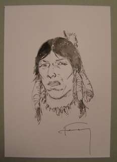Hermann - Originele aquarel - Comanche - Maanvlek (personage) | Catawiki