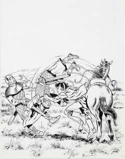 Craenhals | Chevalier Ardent, illustration Ã  l’encre de C… | Banque Dessinée