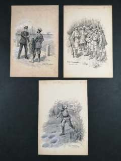 Giuseppe Garibaldi Bruno | Pinocchio in Automobile - Giuseppe Garibaldi Bruno - 3x illustrazioni originali - Page volante - (1903) | Catawiki