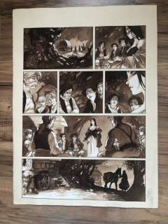 Meddour, Fabrice | Meddour, Fabrice - Planche originale - Ã€ l’origine des contes T2 - Blanche Neige - (2013) | Catawiki